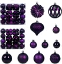 Sorvyzxn Weihnachtsbaumkugel Set 48-tlg. Bunt Handbemalt Kunststoff Bild 2