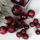 Sorvyzxn Weihnachtsbaumkugel Set 48-tlg. Bunt Handbemalt Kunststoff Bild 4