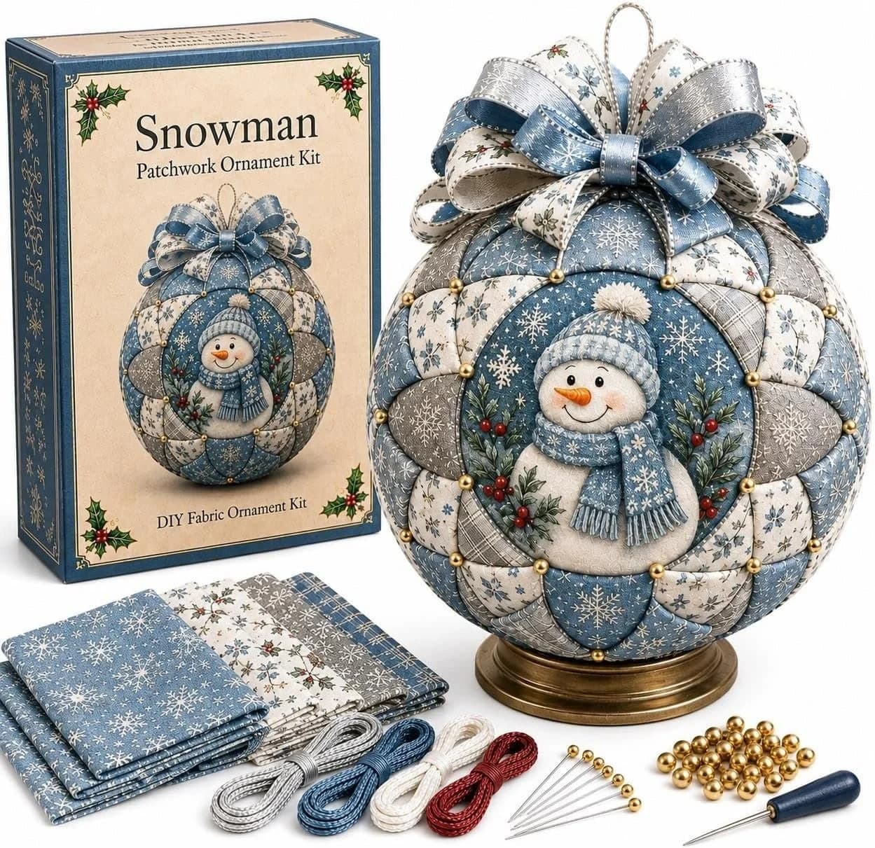 CLTYQ Kreativset DIY-Weihnachtskugel Patchwork Dekoration - Bild 2