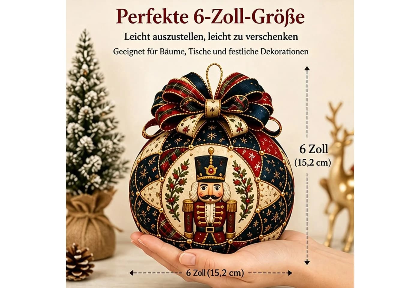 CLTYQ Kreativset DIY-Weihnachtskugel Patchwork Dekoration - Bild 3