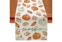 Sorvyzxn Tischläufer Herbstlich Orange Kürbis Ahornblatt Bild 2