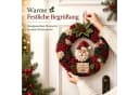 CLTYQ Kreativset 3D-Stoffkranz DIY Weihnachtskranz Patchwork Bild 3