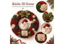 CLTYQ Kreativset 3D-Stoffkranz DIY Weihnachtskranz Patchwork Bild 4