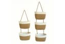 Zyronn 5-stöckiger Hängekorb Beige Boho Wandorganizer Bild 2