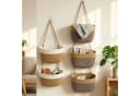 Zyronn 5-stöckiger Hängekorb Beige Boho Wandorganizer Bild 3