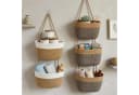Zyronn 5-stöckiger Hängekorb Beige Boho Wandorganizer Bild 4