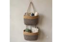 Zyronn 5-stöckiger Hängekorb Beige Boho Wandorganizer Bild 5