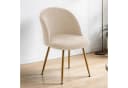 Zyronn Stuhlhusse 4 Stück Stretch Stuhlbezüge Beige Jacquard Bild 1