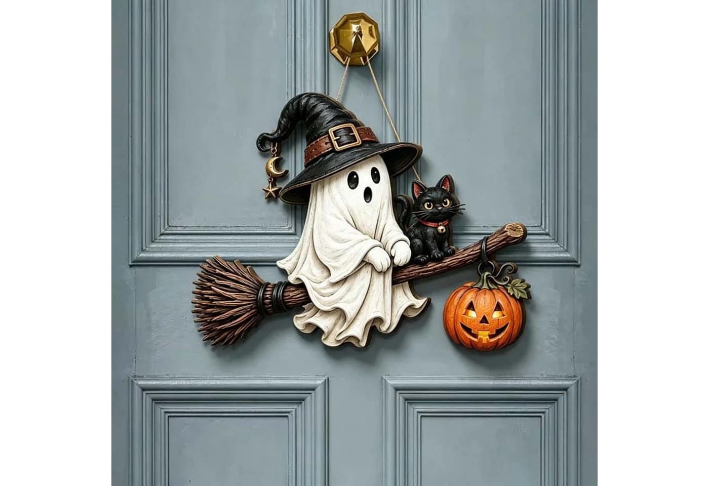 Bomiclss Hängedekoration Geistergruß Türschild Halloween Deko - Bild 3