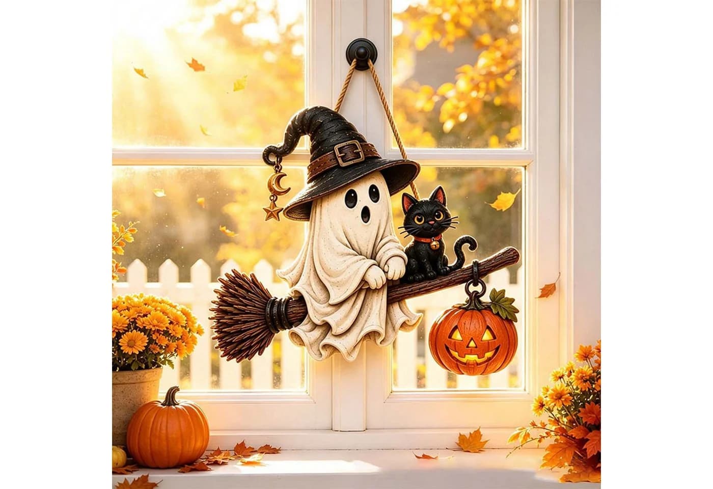 Bomiclss Hängedekoration Geistergruß Türschild Halloween Deko - Bild 5