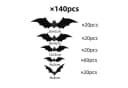 Bomiclss 3D Fledermaus Dekohänger Halloween Wandaufkleber 140 Stück PVC Bild 5