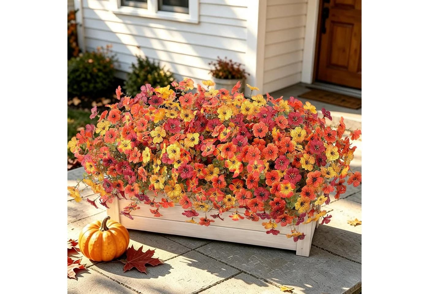 Zyronn Kunstblumenstrauß 6er Set Herbst Deko Bunt - Bild 5