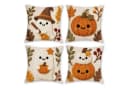 Bomiclss Kissenhüllen 4er-Set Halloween Design 45x45 cm Bild 2