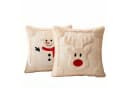 Bomiclss Kissenbezug 2er-Set Beige Kunstfell Weihnachtsdeko Bild 2