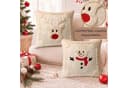 Bomiclss Kissenbezug 2er-Set Beige Kunstfell Weihnachtsdeko Bild 3
