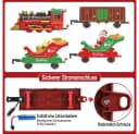 nsihing Spielzeug-Eisenbahn Weihnachtszug 50-tlg. mit Rauch, Licht & Sound Bild 4