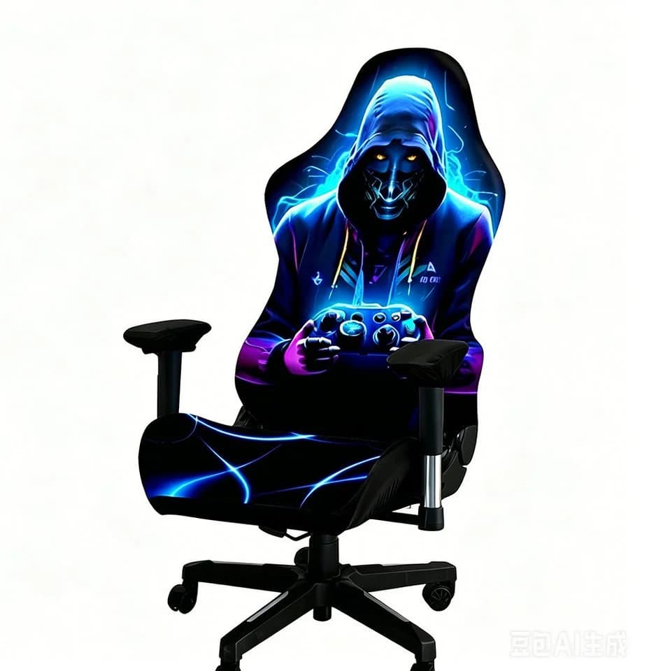Diwzbyn Gaming Stuhlbezug Mesh Elastisch mit 3D-Druck - Bild 2