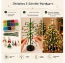 nsihing DIY-Weihnachtsbaum-Bastelset mit Perlen & Lichterkette Bild 3