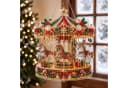 CLTYQ Pearl Diamond Painting Suncatcher Karussell Weihnachtsdeko Bild 1