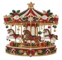 CLTYQ Pearl Diamond Painting Suncatcher Karussell Weihnachtsdeko Bild 2