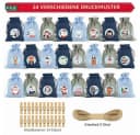 Bomiclss Adventskalender 24 Jutebeutel mit Druckdesign Bild 1