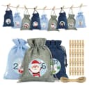 Bomiclss Adventskalender 24 Jutebeutel mit Druckdesign Bild 2