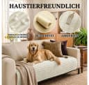 Zyronn Sofaschoner Wasserdicht Beige Flanell Kratzfest Rutschfest Bild 5
