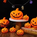 Bomiclss LED-Dekofigur Kürbis-Laterne Halloween Deko orange Kunststoff Bild 3