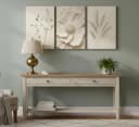 Zyronn Leinwandbild Boho Abstrakt 3er Set Beige Braun Ohne Rahmen Bild 3