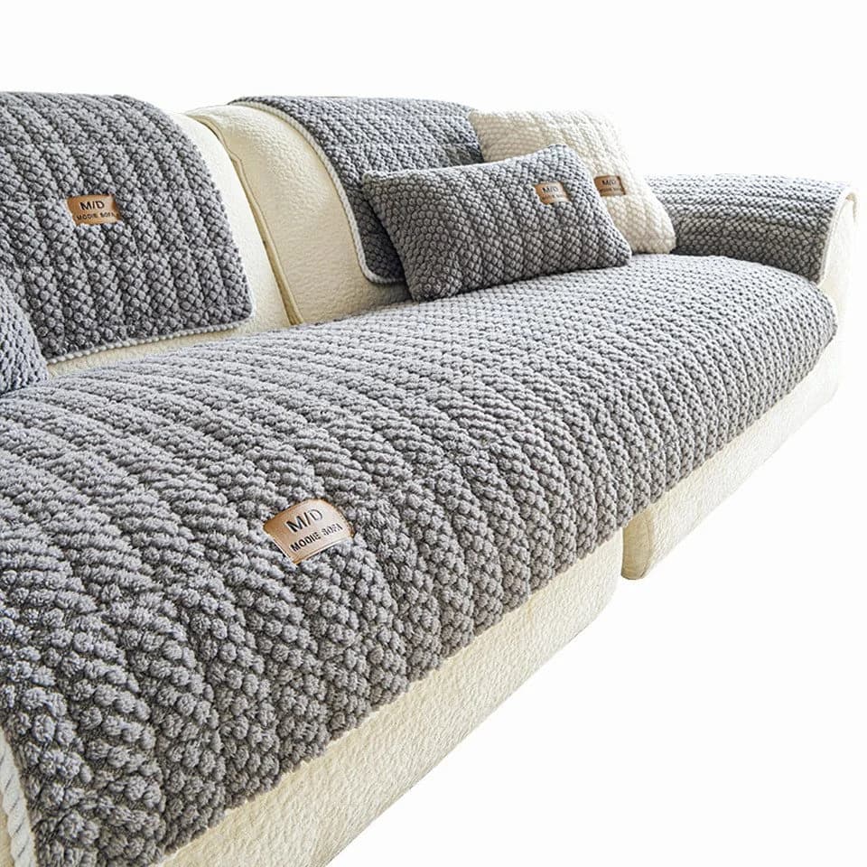 Zyronn Sofaschoner Grau Rutschfest Universal Waschbar - Bild 2