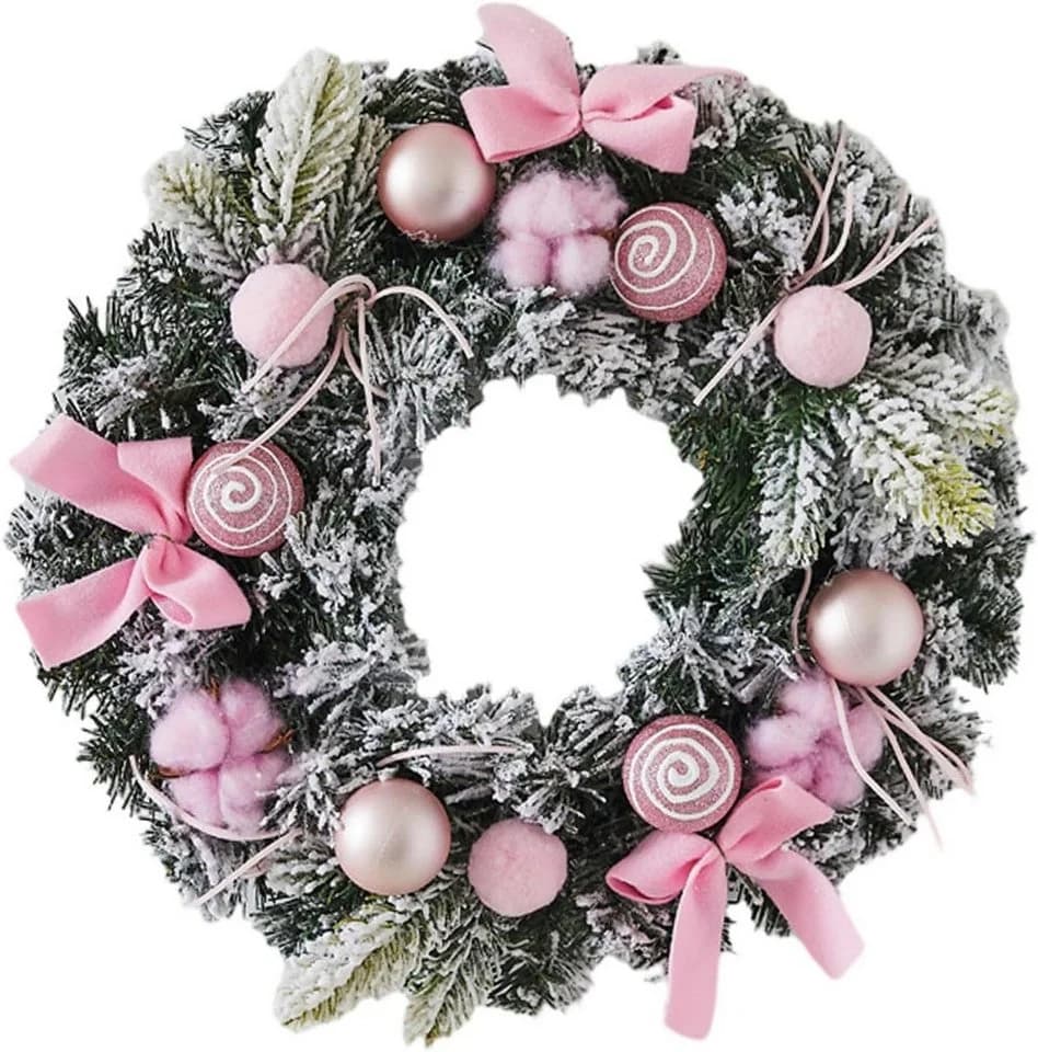 Bomiclss Dekokranz Rosa ca. 30 cm Weihnachtskranz - Bild 2