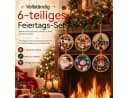 Bomiclss 6-teiliges Weihnachtsbaumschmuck-Set DIY Diamantmalerei Bild 1