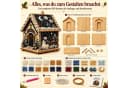 CLTYQ DIY Diamantmalerei Set Weihnachtsbaum Deko mit Holzperlen & Strasssteinen Bild 4