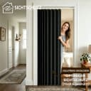 Zyronn Türvorhang Plissiert Halbtransparent Beige Bild 1