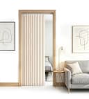 Zyronn Türvorhang Plissiert Halbtransparent Beige Bild 2