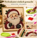 CLTYQ DIY Weihnachts-Perlenbild Set mit Rahmen & Diamantmalerei Bild 3