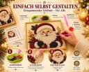 CLTYQ DIY Weihnachts-Perlenbild Set mit Rahmen & Diamantmalerei Bild 5