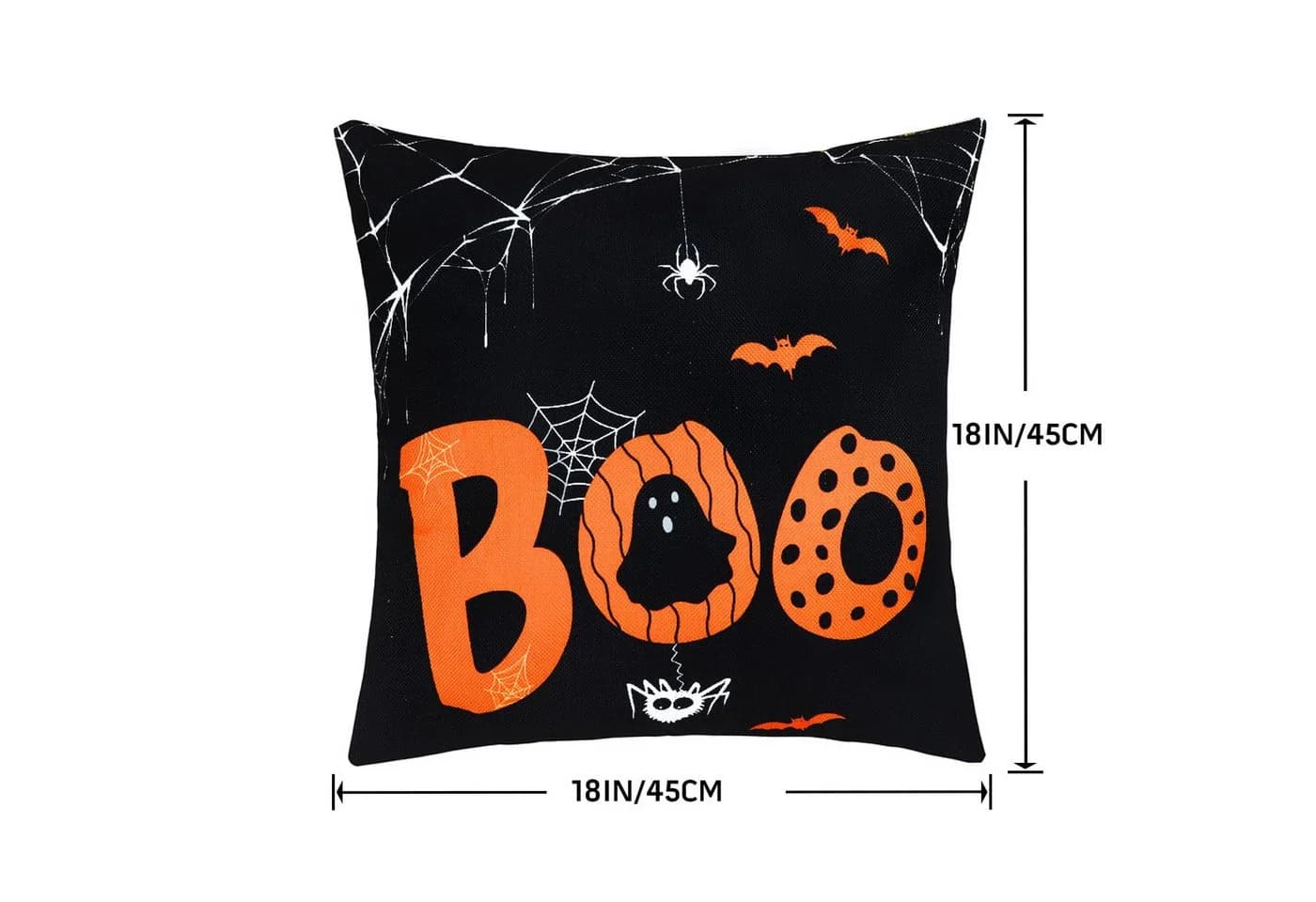 Sorvyzxn Kissenbezüge Halloween 4er Set Grün Orange Schwarz - Bild 3