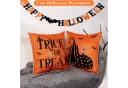 Sorvyzxn Kissenbezüge Halloween 4er Set Grün Orange Schwarz Bild 5