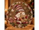Sorvyzxn Weihnachtsfigur Diamant-Bastelset 25x25cm mit Strasssteinen Bild 2
