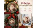 Sorvyzxn Weihnachtsfigur Diamant-Bastelset 25x25cm mit Strasssteinen Bild 5