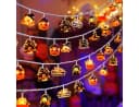 nsihing LED-Lichterkette Halloween 30 LEDs Kürbis & Geister Bild 2