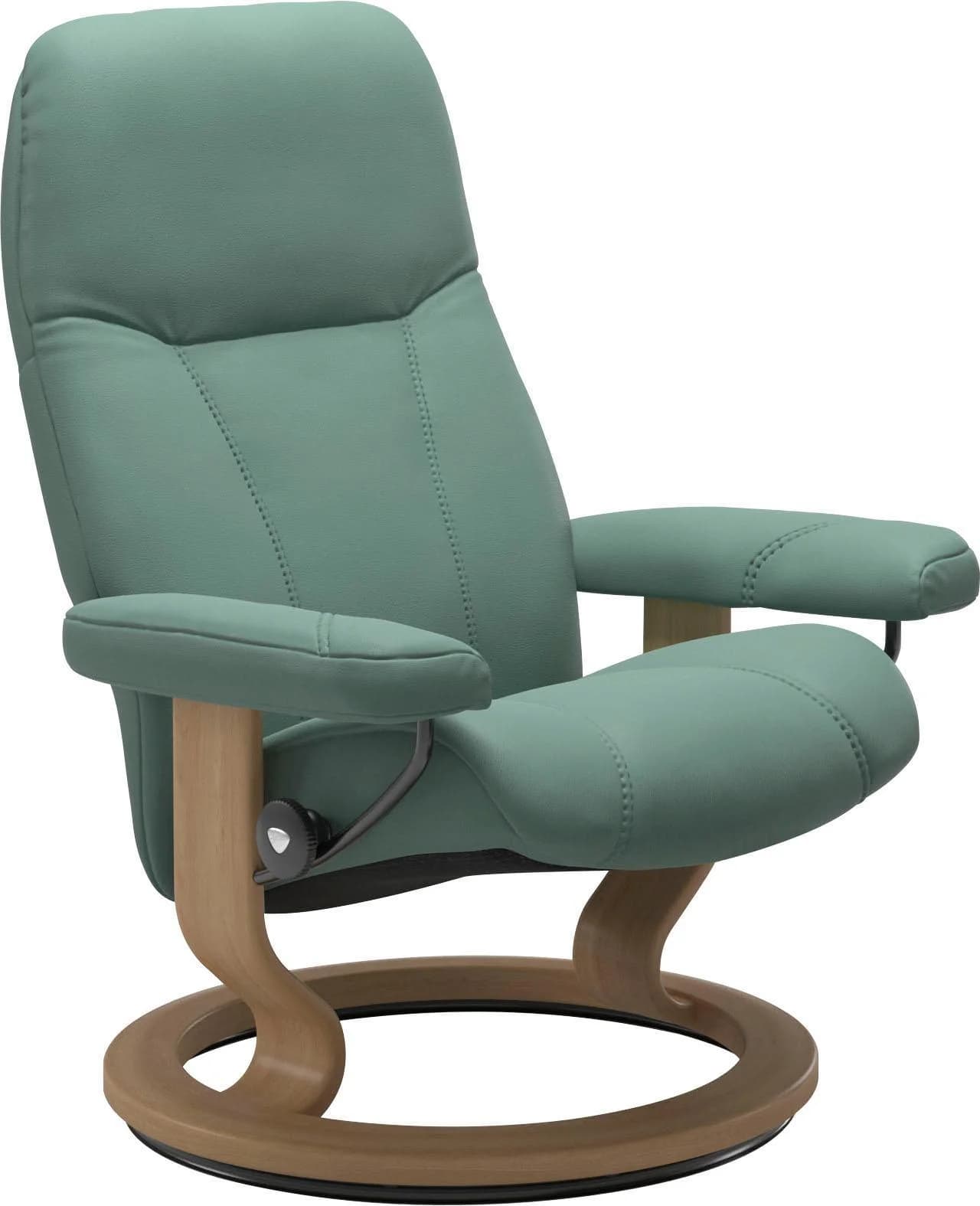 STRESSLESS Relaxsessel Consul Grün Leder Schlaffunktion