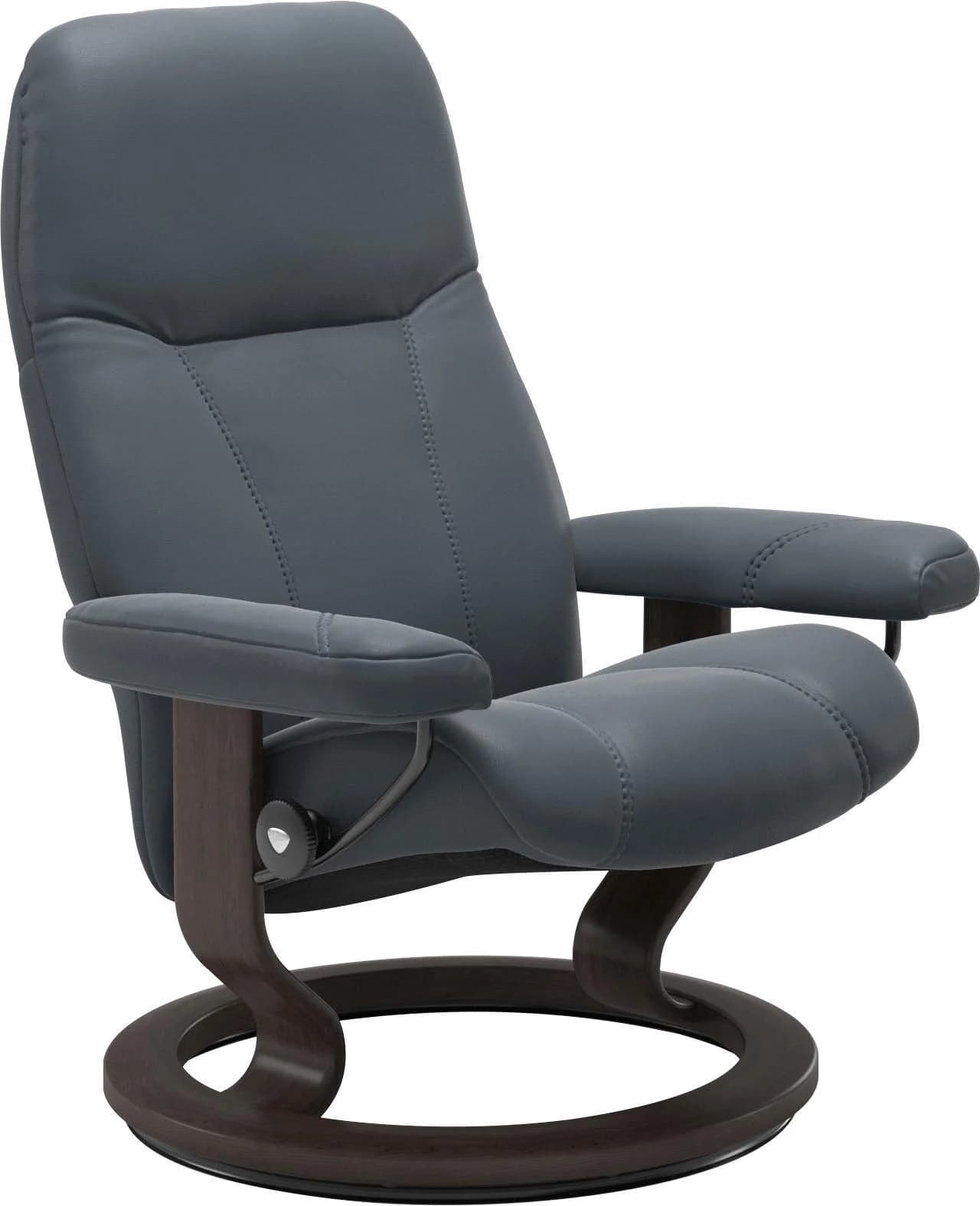 STRESSLESS Consul Relaxsessel Atlantic Blue Leder Classic Base