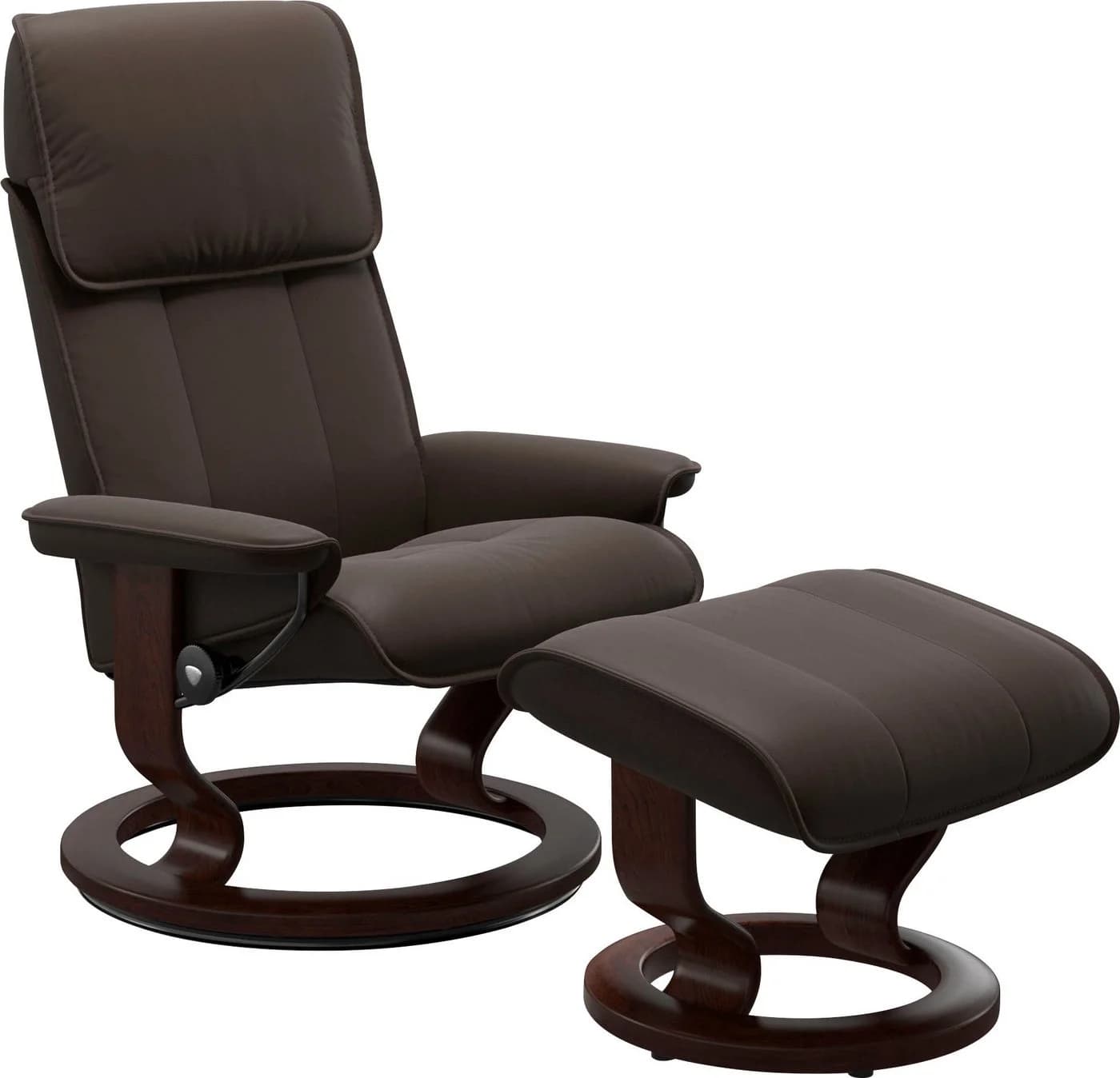 Stressless Admiral Fußhocker Braun BATICK Leder Classic Base - Bild 2