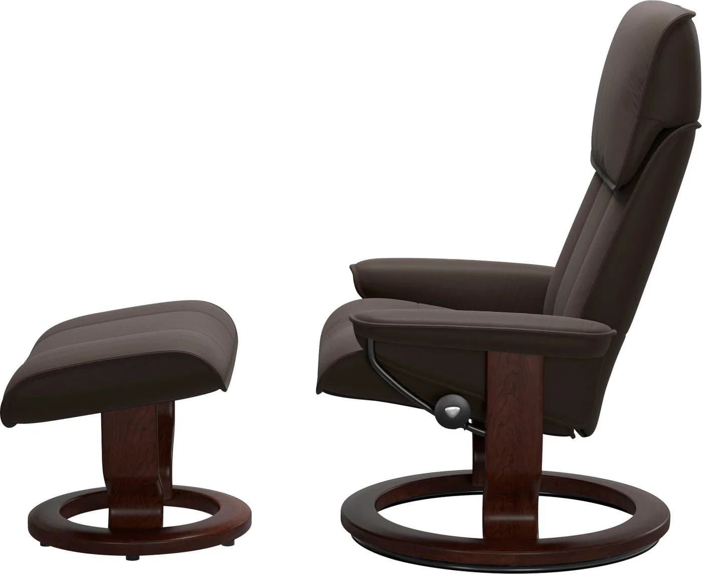 Stressless Admiral Fußhocker Braun BATICK Leder Classic Base - Bild 3