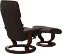 Stressless Admiral Fußhocker Braun BATICK Leder Classic Base Bild 4