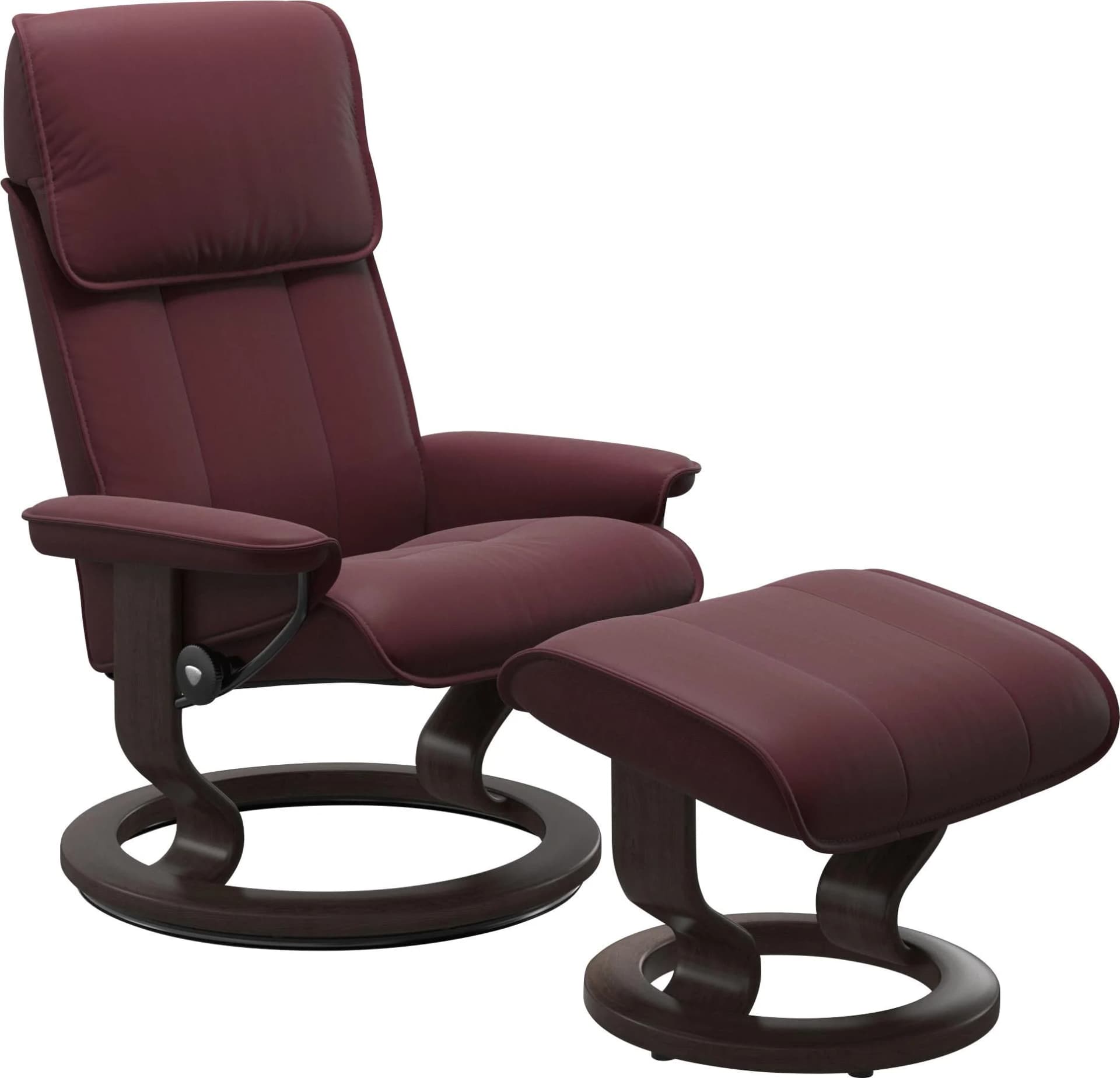 Stressless Admiral Fußhocker Leder BATICK Classic Base Wenge