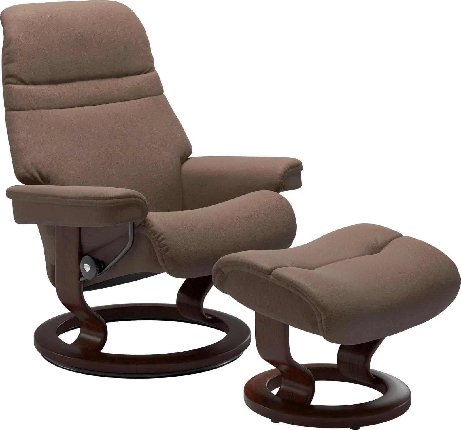 Stressless Sunrise Fußhocker Leder Braun Classic Base