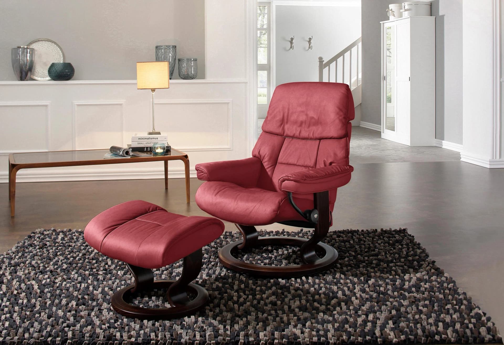 Relaxsessel STRESSLESS Ruby Rot Leder BATICK
